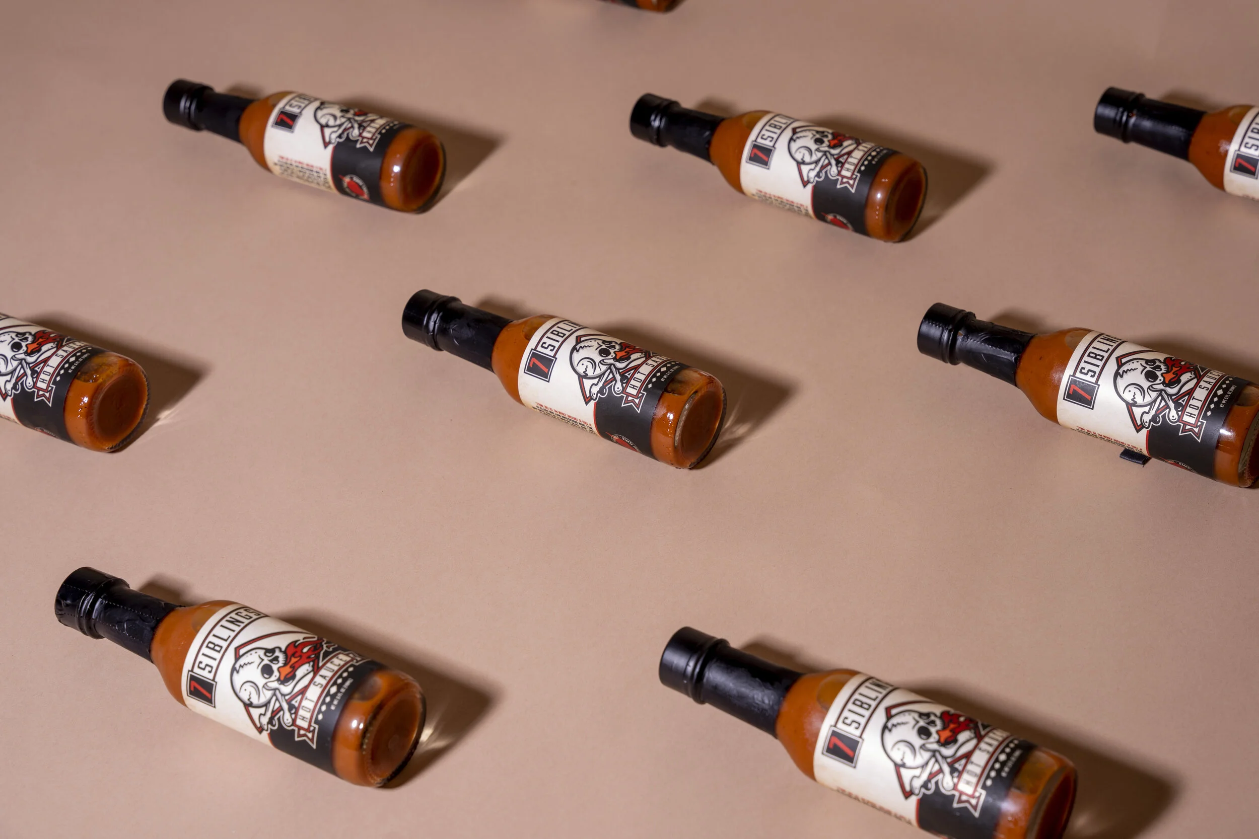 7 Siblings Hot Sauce flat lay